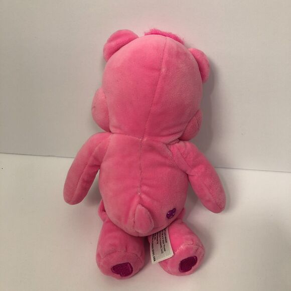 CHEER BEAR Care Bears Pink Classic Plush Toy Stuffed Animal Rainbow Small - Picture 2 of 3